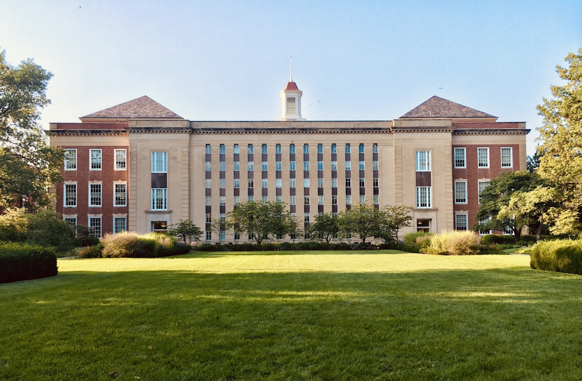 Modern school campus representing educational transformation